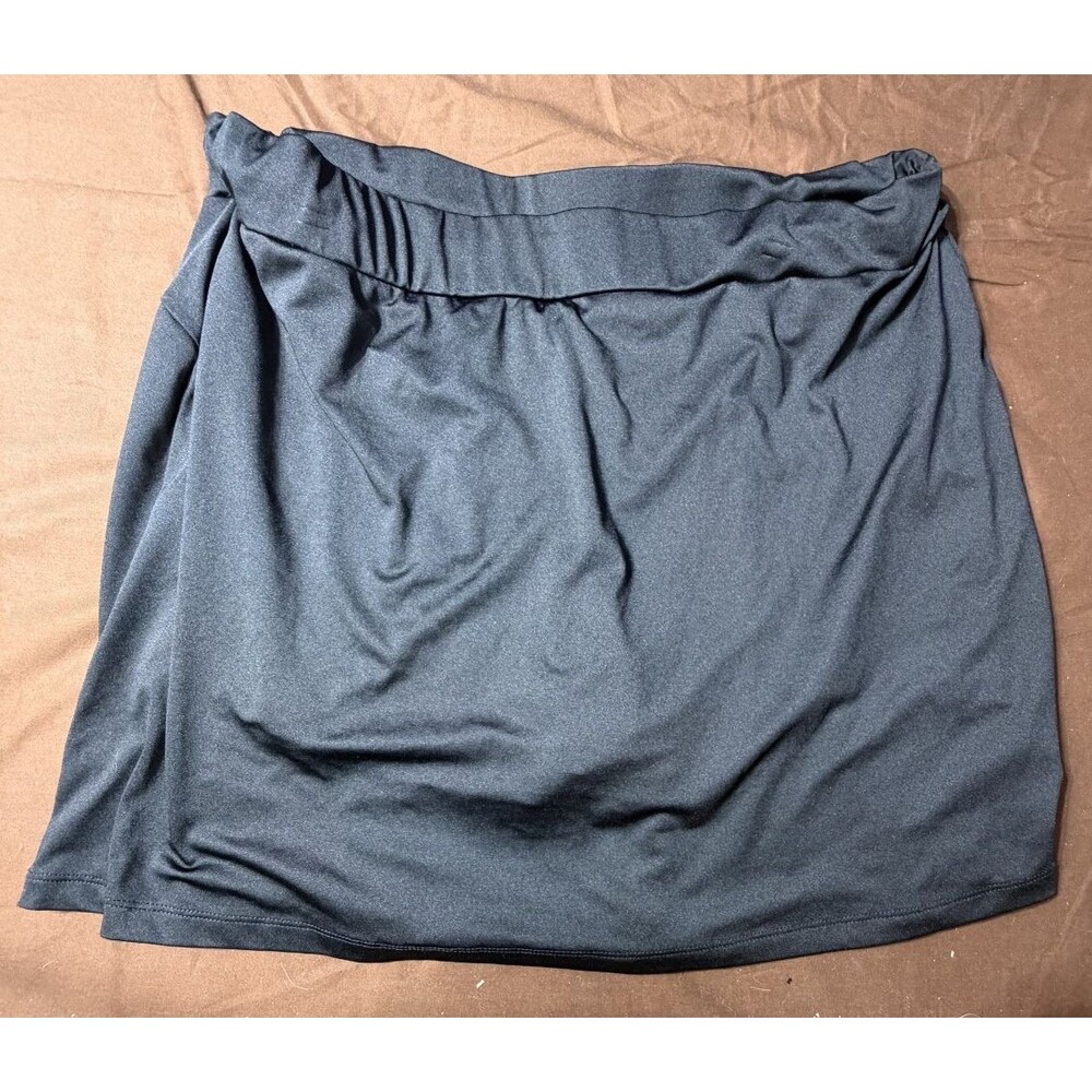 J.Crew Women's Black Pleated Skater Skirt Size XL Regular Short